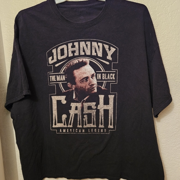 Johnny Cash The Man In Black and Live At San Quentin Graphic Tees Size 2XL Lot - Picture 7 of 11